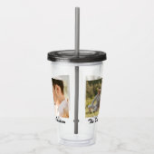 Twee Foto's Aangepaste Acryl Tumbler Drinkbeker (Rechts)