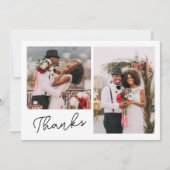 Twee foto's Bedankt bruiloft (Voorkant)