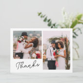 Twee foto's Bedankt bruiloft (Staand voorkant)