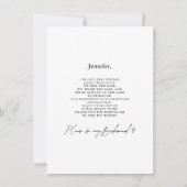 Twee foto's Bridesmaid Voorstel Kaart Sjabloon (Achterkant)