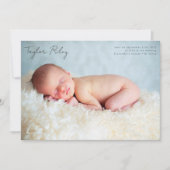 Twee foto's dank je wel baby aankondiging (Voorkant)