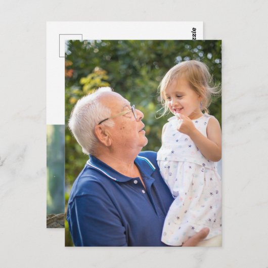 Twee foto's dubbelzijdig Creëer Uw eigen foto Briefkaart (Voorkant / Achterkant)