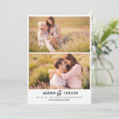 Twee foto's eenvoudig sparen de Kaart van de Datum (Staand voorkant)