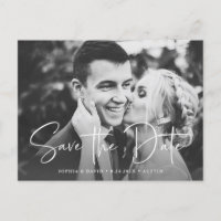 Twee foto's | Eenvoudige script save-the-date
