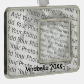 Twee foto's en tekst verzilverd omlijst ornament (Rechts)