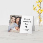 Twee foto's en tekst voor schrijfmachines | Happy  Kaart (Gele Bloem)