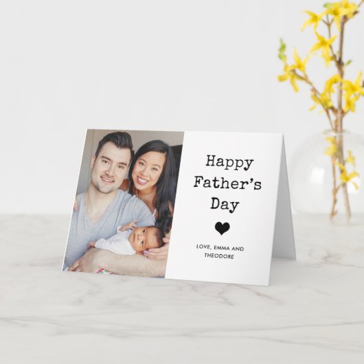 Twee foto's en tekst voor schrijfmachines | Happy  Kaart (Gele Bloem)