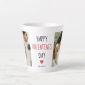 Twee foto's | Fijne Valentijnsdag | Cadeaubonnen Latte Mok (Voorkant)