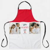 Twee foto's | Fijne Valentijnsdag | Cadeaubonnen Schort (Voorkant)