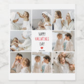 Twee foto's | Fijne Valentijnsdag | Cadeaubonnen Wijn Etiket (Enkel label)