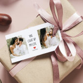 Twee foto's | Fijne Valentijnsdag | Romantische pr Cadeaulabel