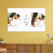 Twee foto's | Fijne Valentijnsdag | Romantische pr Canvas Afdruk (Insitu (Woonkamer))