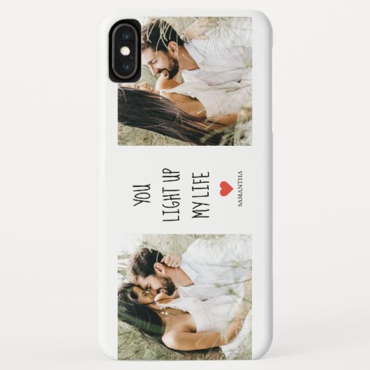 Twee foto's | Fijne Valentijnsdag | Romantische pr Case-Mate iPhone Case (Achterkant)