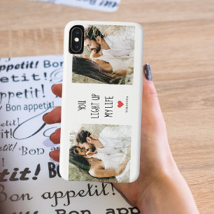 Twee foto's   Fijne Valentijnsdag   Romantische pr Case-Mate iPhone Case