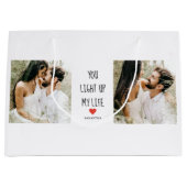 Twee foto's | Fijne Valentijnsdag | Romantische pr Groot Cadeauzakje (Voorkant)