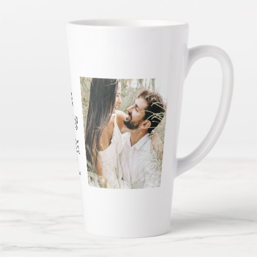 Twee foto's | Fijne Valentijnsdag | Romantische pr Latte Mok (Rechts)