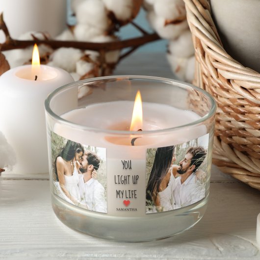 Twee foto's | Fijne Valentijnsdag | Romantische pr Rechthoekige Sticker