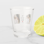 Twee foto's | Fijne Valentijnsdag | Romantische pr Shot Glas (Achterkant)