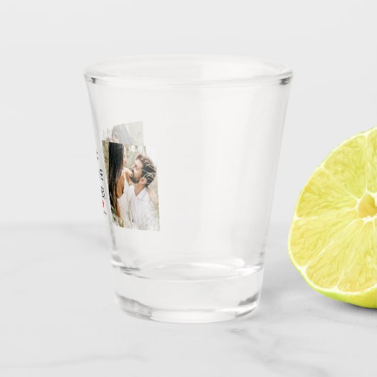 Twee foto's | Fijne Valentijnsdag | Romantische pr Shot Glas (Rechts)