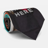 Twee foto's foto Funny Stropdas zwarte achtergrond (Opgerold)