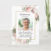 Twee foto's funeral Celebration of Life Programme Programma (Voorkant)