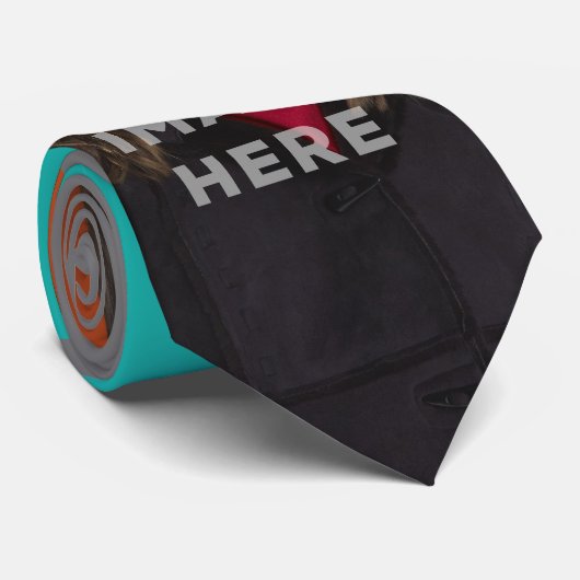 Twee foto's funny Stropdas omlaag Lijst Pijl-omlaa (Opgerold)