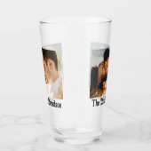 TWEE Foto's Gepersonaliseerde 16oz Pint Glas (Rechts)