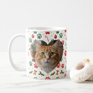 Twee foto's gepersonaliseerde huisdier Kerstmug Koffiemok