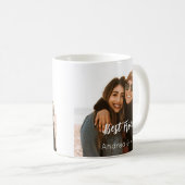 Twee foto's gepersonaliseerde naam koffiemok (Voorkant rechts)