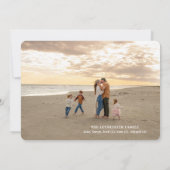 Twee foto's gewoon ons II vlak kerstkaart (Achterkant)