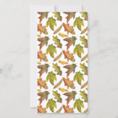 Twee foto's herfst Pumpkins Fall Wedding Save The Date (Achterkant)