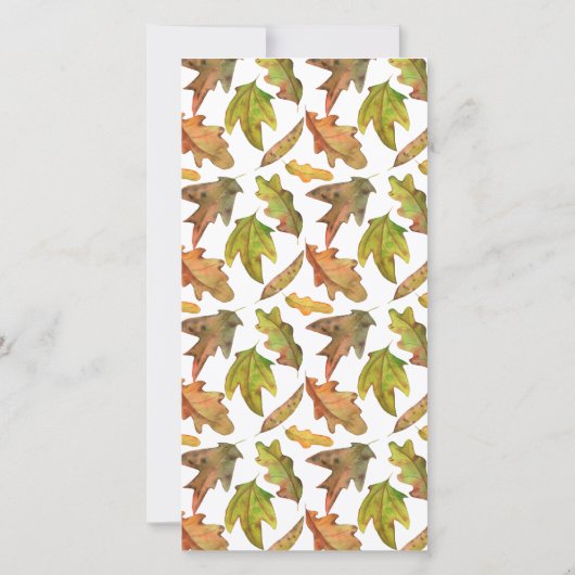 Twee foto's herfst Pumpkins Fall Wedding Save The Date (Achterkant)