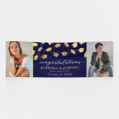 Twee foto's met dubbele Afstuderen banner (Horizontaal)