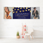 Twee foto's met dubbele Afstuderen banner (Insitu)