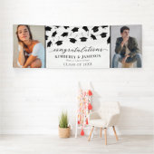Twee foto's met dubbele Afstuderen banner (Insitu)