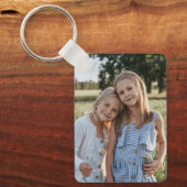 Twee foto's op dubbele zijden sleutelhanger (Voorkant)
