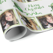 Twee foto's op maat voor Kerstmis Cadeaupapier (Rol Hoek)