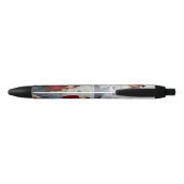 Twee foto's op zwart zwarte inkt pen (Achterkant)