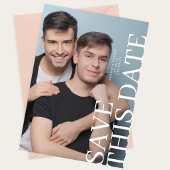 Twee foto's Trouwen SAVE THIS DATE Save The Date