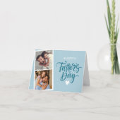 Twee foto's Vaderdag Feestdagen Kaart (Voorkant)