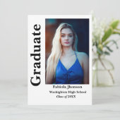 Twee foto's van de afgestudeerde zwarte & witte sc kaart (Staand voorkant)