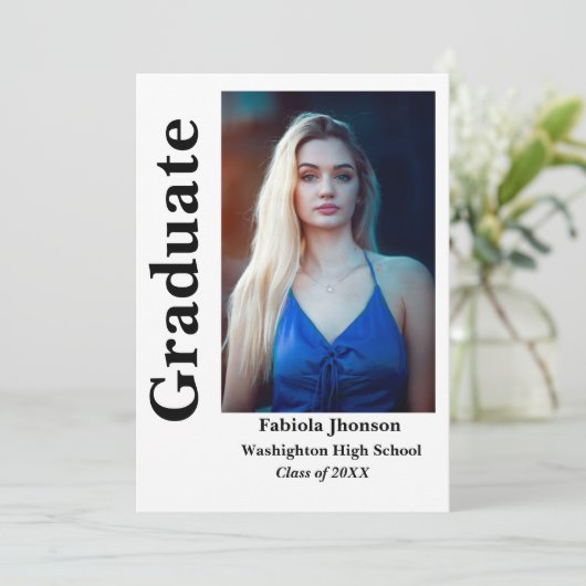 Twee foto's van de afgestudeerde zwarte & witte sc kaart (Staand voorkant)