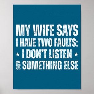 Twee fouten hebben verloofde stel echtgenoot poster