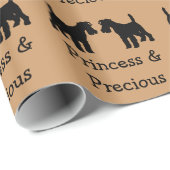 Twee Fox Terriers Custom Wrapping Paper Cadeaupapier (Rol Hoek)