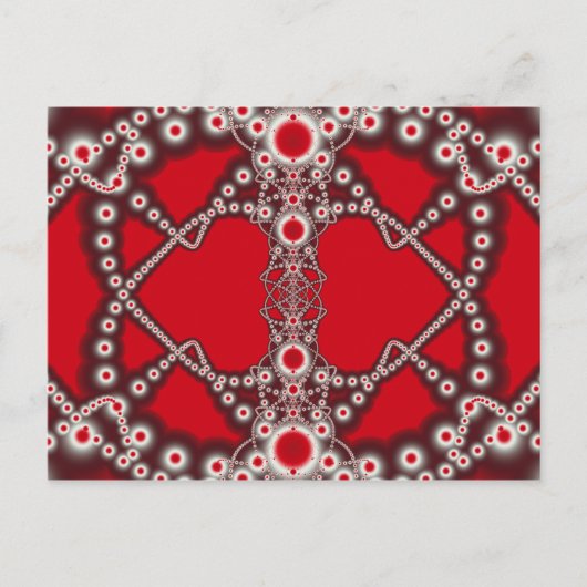 Twee Fractals van Valentijn van Harten Feestdagenkaart (Voorkant)