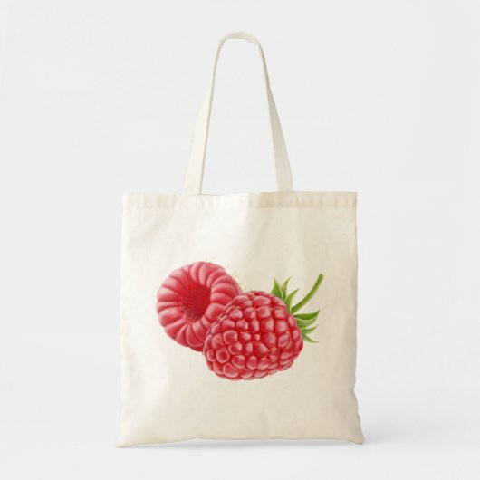 Twee frambozen tote bag (Voorkant)