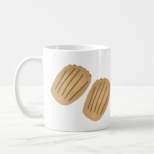Twee Franse Madeleine Gebak Cadeaus Koffiemok