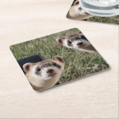 Twee fretten kartonnen onderzetters (Schuin)