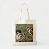 Twee fretten tote bag (Voorkant)