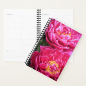 Twee Fuchsia pioen bloeit schilderij Planner (Display)